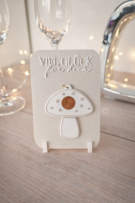 Glücksbringer zum neuen Jahr – kleines Mitbringsel | Kleeblatt, Glückspilz, Schweinchen oder Zylinder | Silvester & Neujahr