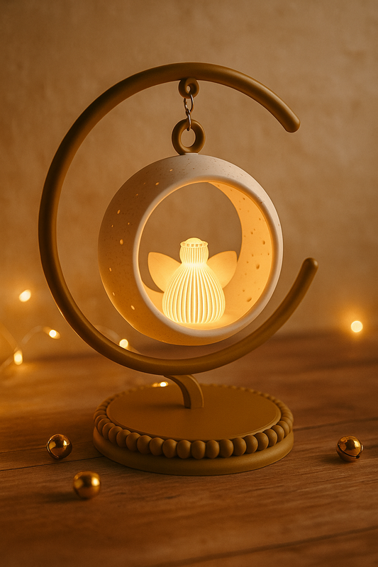 Winterzauber Schneekugel-Set – Hängende & stehende Kugel mit filigranem Gestell