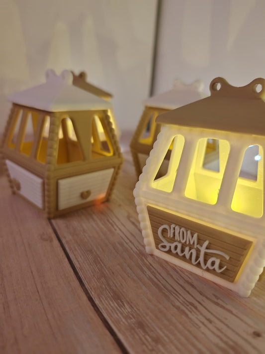 Weihnachtliche Gondeln im 4er-Set – Wintermagie für dein Zuhause