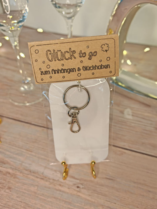 ✨ Glück to go – Schlüsselanhänger
