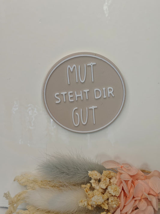 Geschenk zur Einschulung – Magnet mit stärkenden Sprüchen | Schulkind, ABC-Profi, Du bist wunderbar