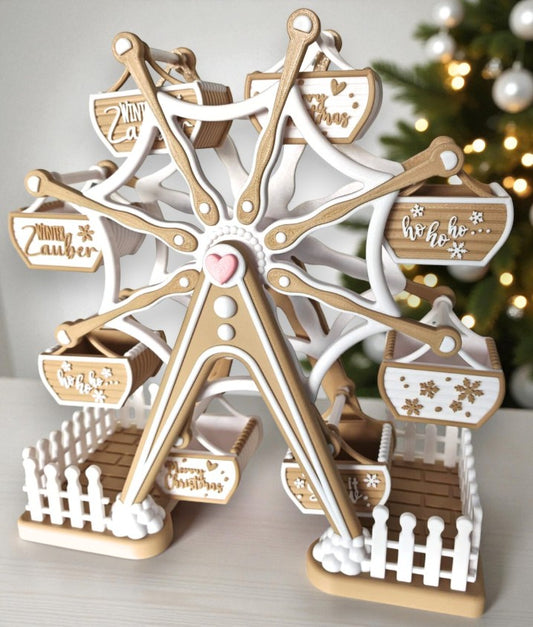 Ferris Wheel Christmas World – 3D-printed decoration for sweets &amp; festive atmosphere