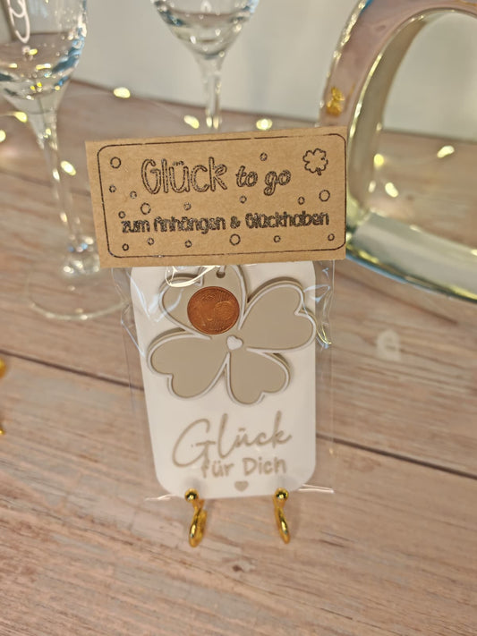 ✨ Glück to go – Schlüsselanhänger